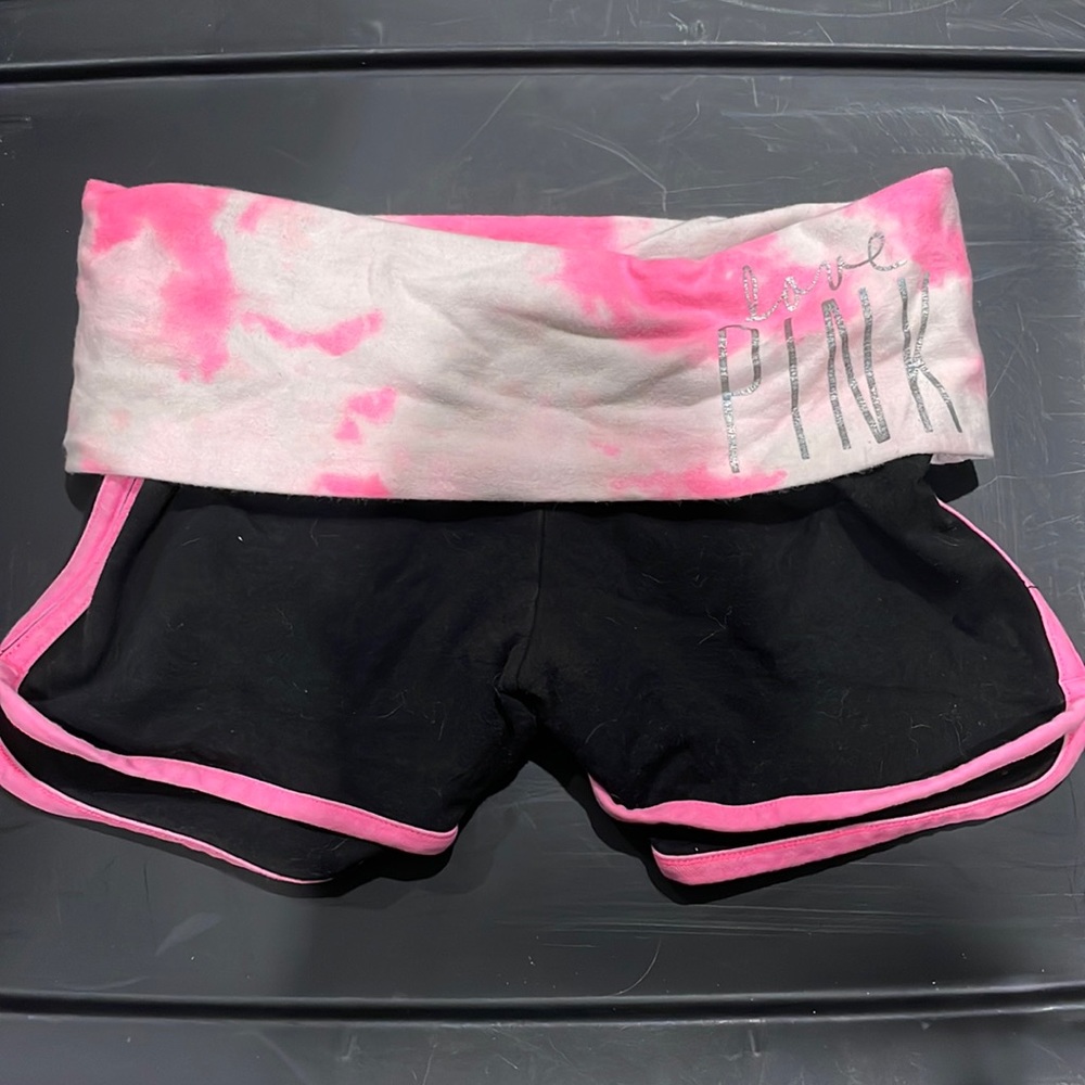 PINK Pink Tye-Dye Shorts